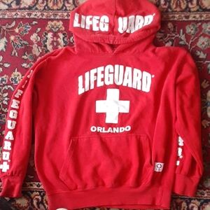 Lifeguard Red Hoodie Sweatshirt